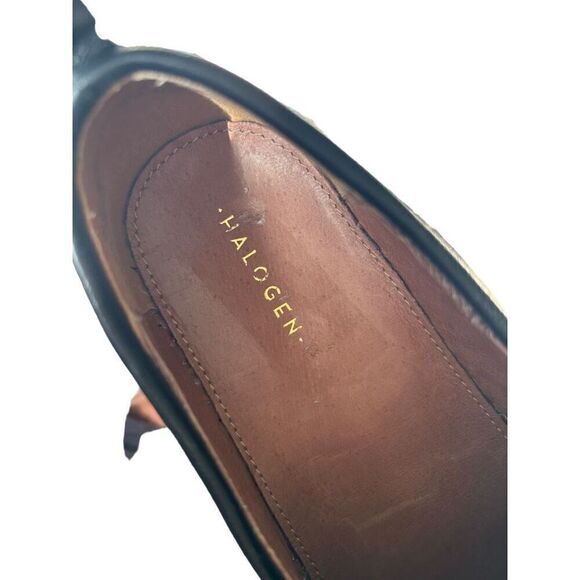 Halogen Animal Print Calf Hair Leopard Chunky Platform Slip On Leather Size 5 M - Picture 5 of 11